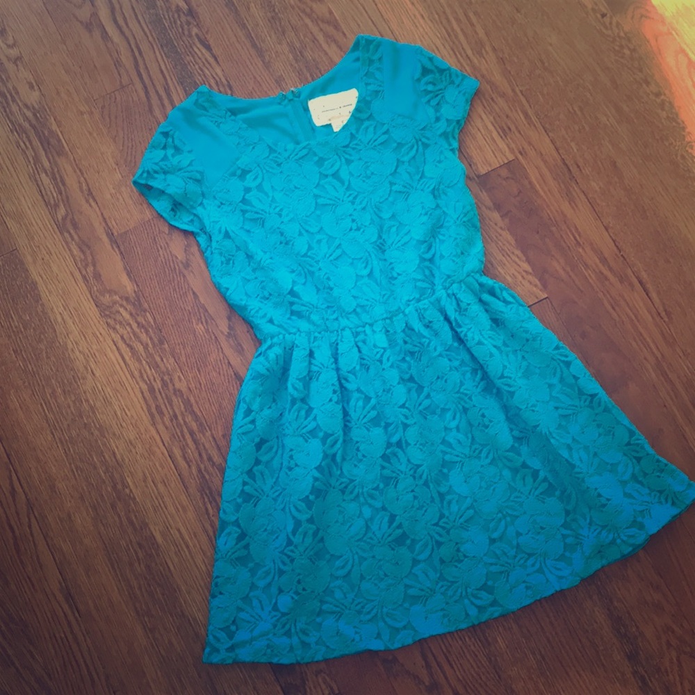 Urban Outfitters coincidence & chance teal dress